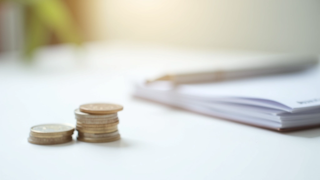Stoh mincí vedle úsporné knížky a kupní smlouvy